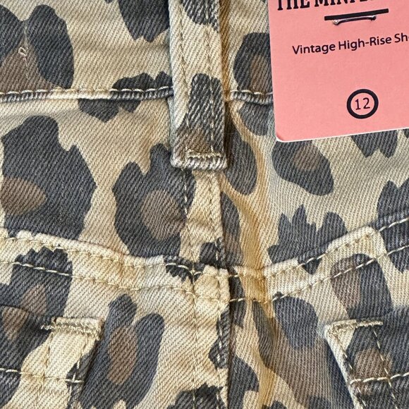 BLANK NYC girls Leopard Print Distressed The Mini Barrow Shorts Size 12 NWT‎ - Picture 9 of 13
